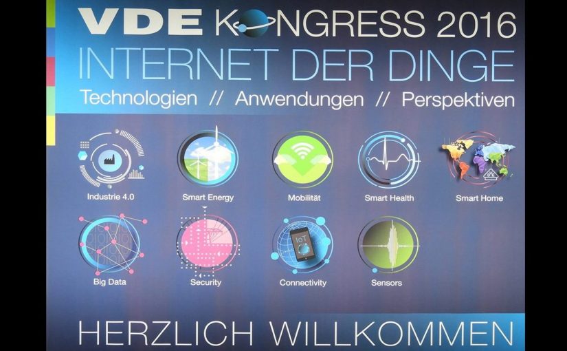 Tagungsplakat des VDE Kongresses 2016 am 7.-8.11. in Mannheim - Internet der Dinge