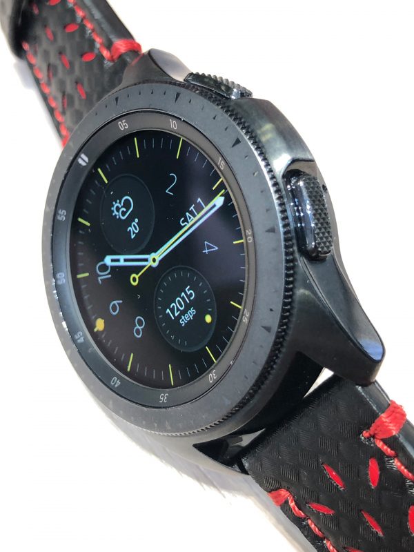  Schrägansicht auf die Samsung Galaxy Watch (TM) Smartwatch